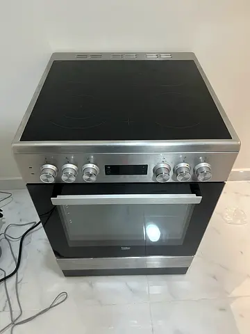 Beko 60Cm Ceramic Electric Cooker with 4 Zones, 8 Cooking Function Oven, DELIVERY + WARRANTY