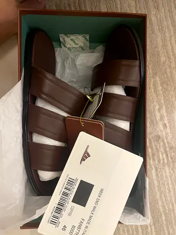 Loro Piana Week End Walk Sandals in Coffee Leather Size 46 not used even a 1 day