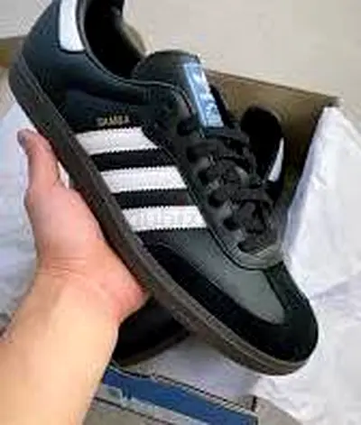 Used Adidas Samba sneakers - black/white, EU 42