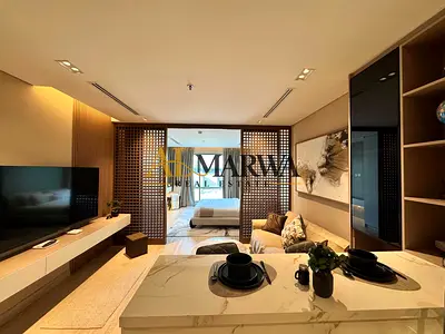 Luxury Fully Furnished Studio | Private Beach | Upgraded Interiors | AC & Parking Free