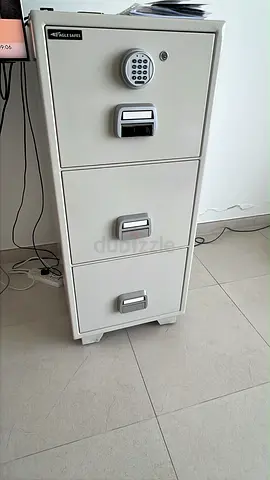 Heavy-Duty 3-Drawer Fire/Office Safe Cabinet with Electronic Lock