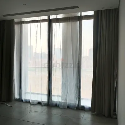 Light-filtering sheer curtains with blackout drapes - set of panels
