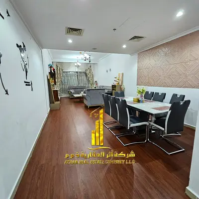 Furnished 2BHK apartment for monthly rent - Ajman - Khalifa Street - Concord Towers 🏢 Luxury furnishings ✅ Includes bills, internet, and parking 📶💡