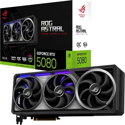 ASUS ROG Strix GeForce RTX 5080 16GB Gaming Graphics Card (Boxed)
