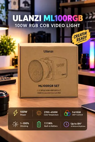 Ulanzi ML100RGB 100W COB Video Light Set