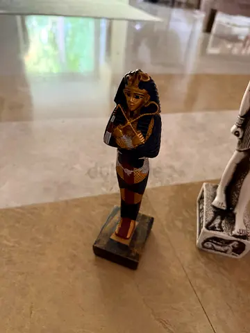 Collection of Egyptian statues