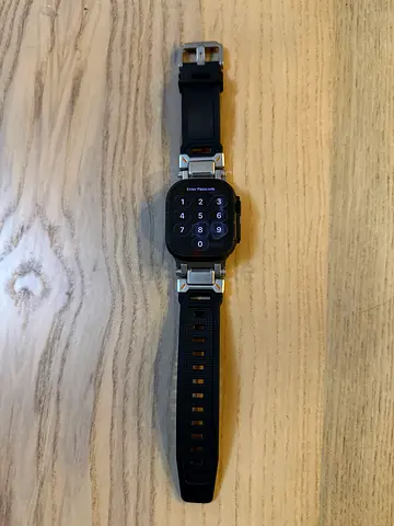 Used Apple Watch-style Smartwatch with Black Sport Band (Good Condition)