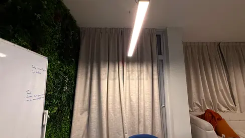 Beige Floor-to-Ceiling Curtains - Light-Blocking Panel Pair
