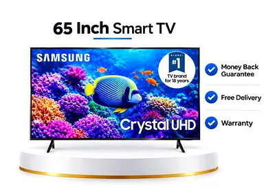 Samsung 65 Inch Class Crystal UHD DU7200 4K Smart TV