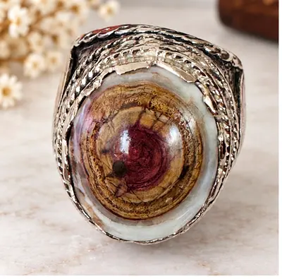 Yemeni Dawoodi Sulaimani Aqeeq 925 Silver Ring