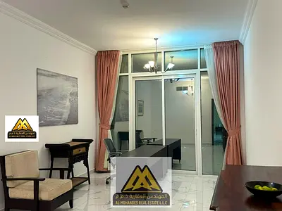 Furnished 2BR in Al Waha Towers, Rashidiya 1, huge space, balcony, open view, free parking, AED 52K.