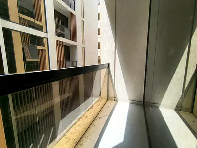 1 BHK 2 BATH WITH BALCONY WARDROBES BUILT IN FREE PARKING NEW BUILDING NEAR TO SCHOOL ZONE MUWAILEH 44K