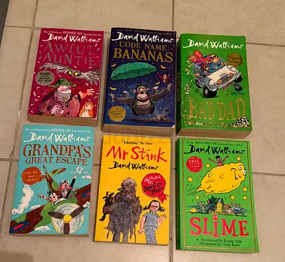 Set of 6 David Walliams children's paperback books - popular titles