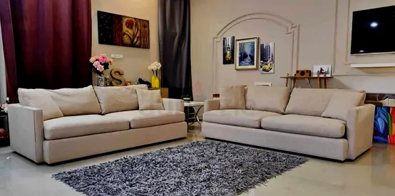 Crate&Barrel Lounge Deep feather filled 5 seater sofa Beige