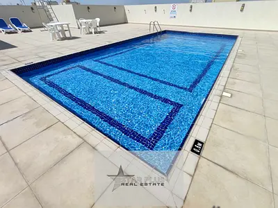 LIKE A BRAND NEW SPACIUS 2 BEDROOM WITH CLOSED KITCHEN HAVING GYM,SWIMMING POOL AND PARKING.