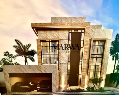 Luxurious & spacious 5-Master BedRoom & Majlis Hall & Garden space & Pool & Maid Room + Lundarey Bi
