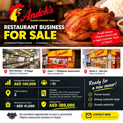 Profitable business Food Business for Sale (Franchise Equipment included)