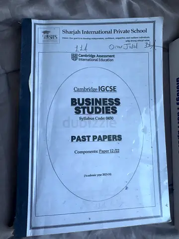 Cambridge IGCSE Business Studies Past Papers Component: Paper 12/22 (IGCSE Cambridge)