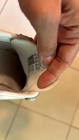 Adidas Sambas White leather sneakers - gently used, size label shown