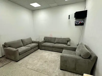 Expensive quality crate&barrel six seater sofa