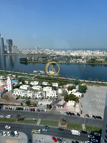 For sale: Apartment Location: Sharjah, Al Majaz 1, Al Fursan Tower Floor: 19, Area: 1,558 sq ft, Bedrooms: 2, Bathrooms: 3, Parking space