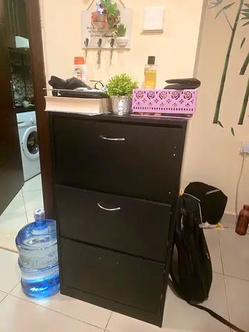 Multi Purpose Wooden Storage Cabinet and Shoe Rack