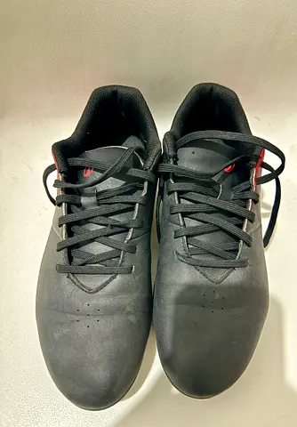 Used black casual sneakers - comfortable everyday shoes, size not specified