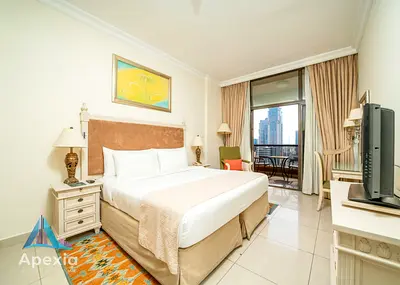 Skyline View 1BR Serviced Apt | Min 6 Months Stay Dubai