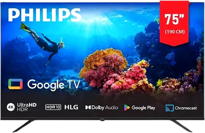 Philips 75" Android Smart TV - 4K, 75PUT7129