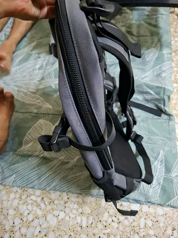 Grey & Black Travel / Hiking Backpack – AED 80