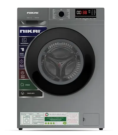 Nikai 7 kg Front Load Washing Machine Dark
Silver NWM701FN9S
