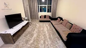 Furnished 2-Bedroom Apartment for Annual Rent in Ajman One Towers – 2 Master Bedrooms & Private Pa