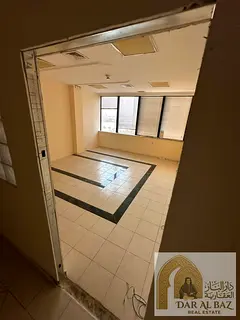 Prime office space for annual rent in Al Majaz 1. Free AC, 3 months free. Prime commercial location.