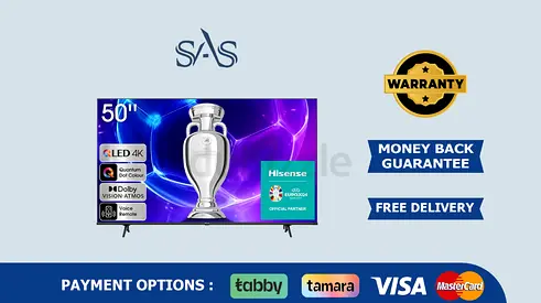 Hisense | 50 Inch | 4K QLED | Smart TV | New | Free Delivery | Warranty | 50E7K