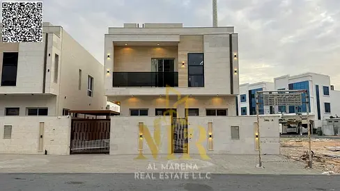 🏡 عِش الفخامة بكل تفاصيلها | فيلا فاخرة للبيع في العامرة – عجمان | 5 غرف ماستر | شامل رسوم التسجيل