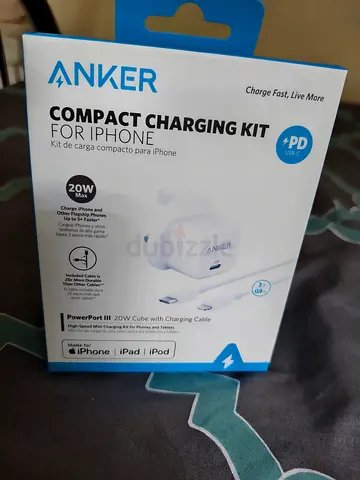Anker  power port III 20W cube with charging cable