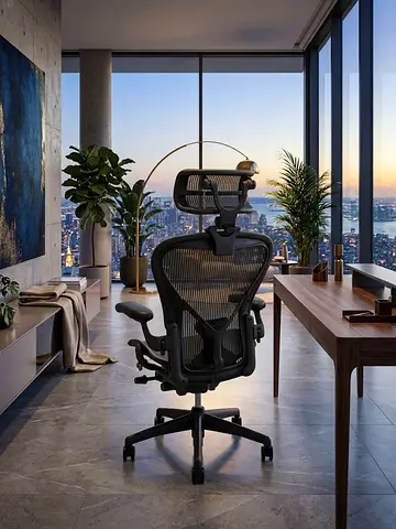 Herman Miller Aeron Office Chair With Headrest Excellent condition