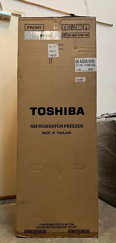 New Toshiba Refrigerator 330-Litres Double Door Refrigerator Silver GR-A33US-X-49 with Box