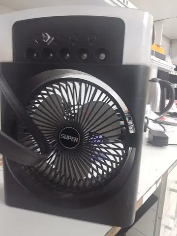 Portable Rechargeable Fan with Handle - Good Working Condition