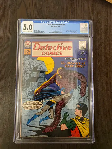CGC 5.0 Graded Detective Comics #298- 1st Clayface Appearance