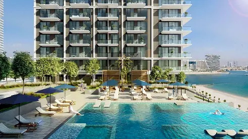 Premium 1BR | High Floor | Full Palm View | Marina Vista, Emaar Beachfront