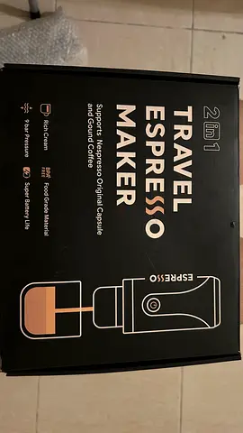 Travel espresso maker