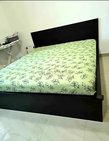 Ikea Queen size bed with mattress and storage drawers