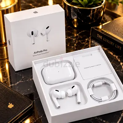 Gently used white wireless earbuds with charging case (Apple-style) - Excellent condition