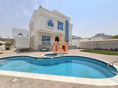 With pool 5 Master room hall majlis balcony wardrobe maids room gardan parking