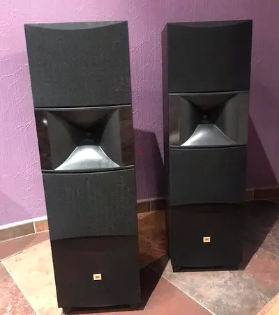 Pair of floor-standing JBL speakers - good condition