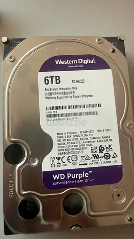 WD Purple 6TB Surveillance HDD - 3.5" SATA