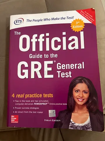 GRE exam new exam books Indian edition
