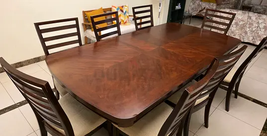 Adjustable Wooden Dining Table (8 to 6 seater)
