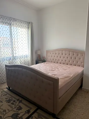 Light beige bed